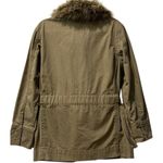 Anthropologie Faux Fur Trimmed Field Parka Olive Green Utility Jacket MED $198 Photo 6