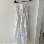 Madewell Embroidered White Tank Eyelet Midi Dress Poplin Size 2 Photo 3