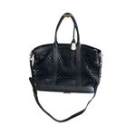 Cole Haan Braided Black Leather Satchel Crossbody Bag Photo 6