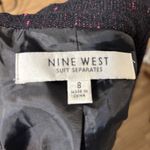 Nine West ‎ Women's 2 Button Blazer Jacket Size 8 Black/pink Suit Coat Photo 3