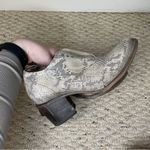 FREEBIRD by Steven  Sadie Leather Booties in Snake Black/White Women’s Size 9 Photo 7