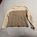 Bula Women’s Vintage Sweater Brown Beige Lambswool & Angora blend Crewneck Small Photo 4