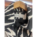 Black Rivet Zebra Trench Coat Size XL Photo 3