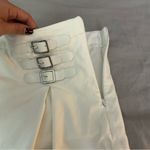 SheIn White Small Low-Rise Buckle Mini Skort (Skirt With Shorts Underneath) Photo 8