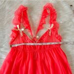 Victoria's Secret Y2K Pink Ruffle Lingerie Babydoll Slip Top Size Medium Coquette Photo 9
