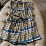 ‎Strapless Lightweight Romper Blue Photo 5