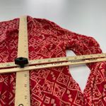 Free People Dress Womens Small Red Printed Marlow Tassel Coastal Boho Photo 7