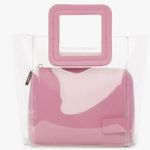 STAUD ππ Mini Shirley Tote Bag ~ Clear Pink NWT Photo 0