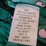 Kori  AMERICA GREEN PINK CHERRY ALLOVER NOVELTY PRINTED BUTTON FRONT TOP SMALL Photo 10