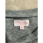 Pink Lily  Women's Size Medium Gray One Piece Balloon Sleeve Bodysuit Photo 2