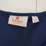 Quacker Factory  Blue American Flag Rhinestone Short Sleeve Top Size 1X Photo 8