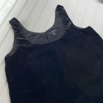J.Crew  Women’s Black Crew Neck Sleeveless Velour Velvet Top Size  XS Photo 1