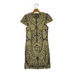 JS Collections Dress Women 6 Gold Cap Sleeve Embroidered Sheath Mini Cocktail Photo 3