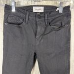 Frame  Le Skinny de Jeanne Jeans 25 | Firm Noir | Distressed Hem | MSRP $220 Photo 9