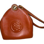 Fendi Womens handbag Tan Vintage Janus Textured Leather Rare Photo 0