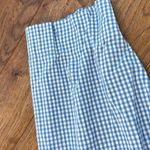 Gap oversized blue gingham cropped altered button down blouse large Photo 5