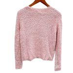 Arizona Jeans  Pink Fuzzy Teddy Knit Sweater Photo 4