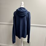 Tory Burch Tory Sport by Chevron French Terry Hoodie Sweatshirt Blue Medium M Photo 14