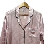 Victoria's Secret  Pink Satin Pajama Top M Button Down Long Sleeve Lounge Feminine Photo 4