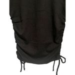 Forever 21 Popular 21 Top Womans XL Black Rouched Shirt Long Sleeve Ribbed Knit NEW Photo 3