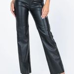 Princess Polly Macey Black Vegan Leather Pants Photo 0