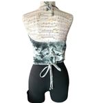 Handmade Reworked Savage Life Graphic T-Shirt Halter w/scrunchie Photo 1