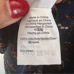 Madewell Silk Stanza Ruffle-Hem Top in Moonless Floral Size Medium Photo 6