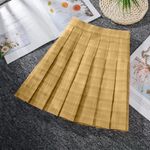 The Comfy And Ready Plaid Skorts In Yellow Size XS Photo 0