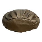 Carlo Dimo Pebbled Leather Shoulder Bag Bronze Brown Braided Strap Hobo Tote Photo 4