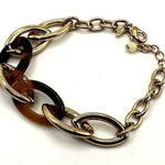 Avon gold tone Gold Coast link tortoise shell link bracelet Photo 0