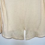 Topshop Cream Tight Knit Split Back Pullover Sweater Photo 6