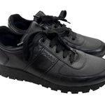 Prada Black Leather Sneakers Sz 41 Photo 0