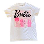 Barbie T SHIRT Iconic Posing Womens SM 100% Cotton White Tee Poster Style Mattel Photo 4