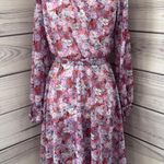 Vintage 70s Floral Long Sleeve Ruffle Dress Photo 4