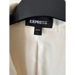 EXPRESS  One Button Chic Long Off-White Blazer Size L Photo 1