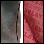 Playboy  Y2K Black Silver Mini Bowler Bag Purse McBling Vegan Leather Bunny Bling Photo 14