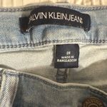 Calvin Klein Jeans  Short Womens Size 28 Bermuda High Rise Blue Distressed Photo 4