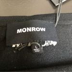 NWT Monrow Knit Tube Top Tank Top Sweater Cropped Black Retro Tennis Preppy sz L Size L Photo 9