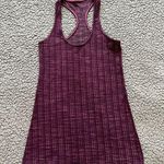 Lululemon Women’s Cool Racerback Tank Top Ziggy Wee August Glo Maroon Red EUC Photo 1