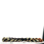 Vintage 70's Mid Century Usna Designer Luxury Silk Scarf geometric pattern sheer Orange Photo 4