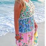 Farm Rio  Floral Patchwork Midi Dress- Rare Pattern- Size Medium- Never Worn Photo 12