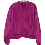 Old Navy  pink active bomber jacket women's large quick dry workout gym bold Photo 0