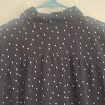 Papaya  Black w White Polka Dots Long Sleeve Button Down Shirt w neck tie small Photo 8