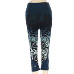 Sweaty Betty  Crop Blue Teal Woodland Yoga Workout Leggings Size XS Cropped Photo 1