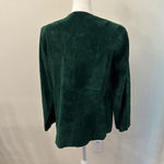 VTG Victor Costa Occasion Suede 100% Leather Blazer/Jacket Deep Green Photo 5