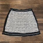 Alexis  black white tweed skirt revolve classic fall boho designer casual $300 Photo 5