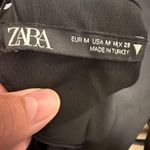 ZARA black open tie back crop top Photo 3