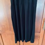 Talbots Knit Dress Scoop Neck Short Sleeve Lightweight Black Size Large Petite Photo 2