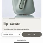 Rhode Lip Phone Case Iphone 14 Pro (Gray) Gray Photo 3