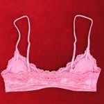 SKIMS  lace scoop bralette in bubble gum snowflake size M Photo 4